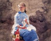 温斯洛荷默 - Woman Sewing